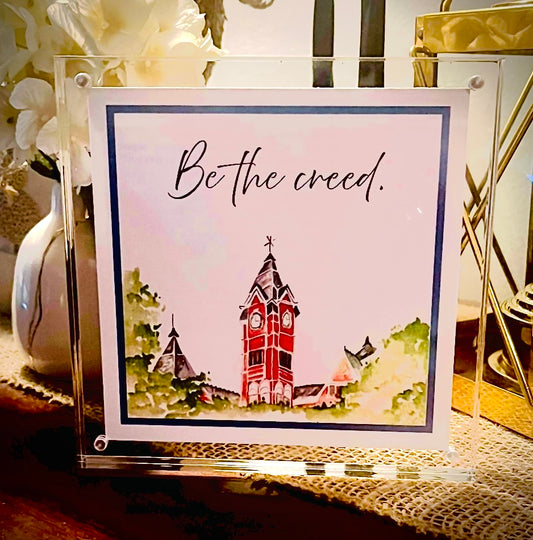 Be the Creed Samford Watercolor by Artist Dana Hay