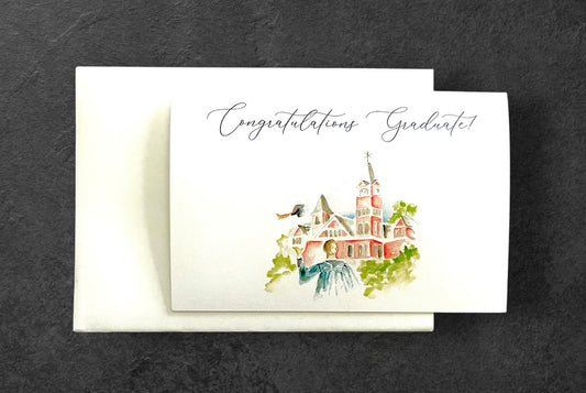 Auburn University Male Graduate Notecard and Envelope