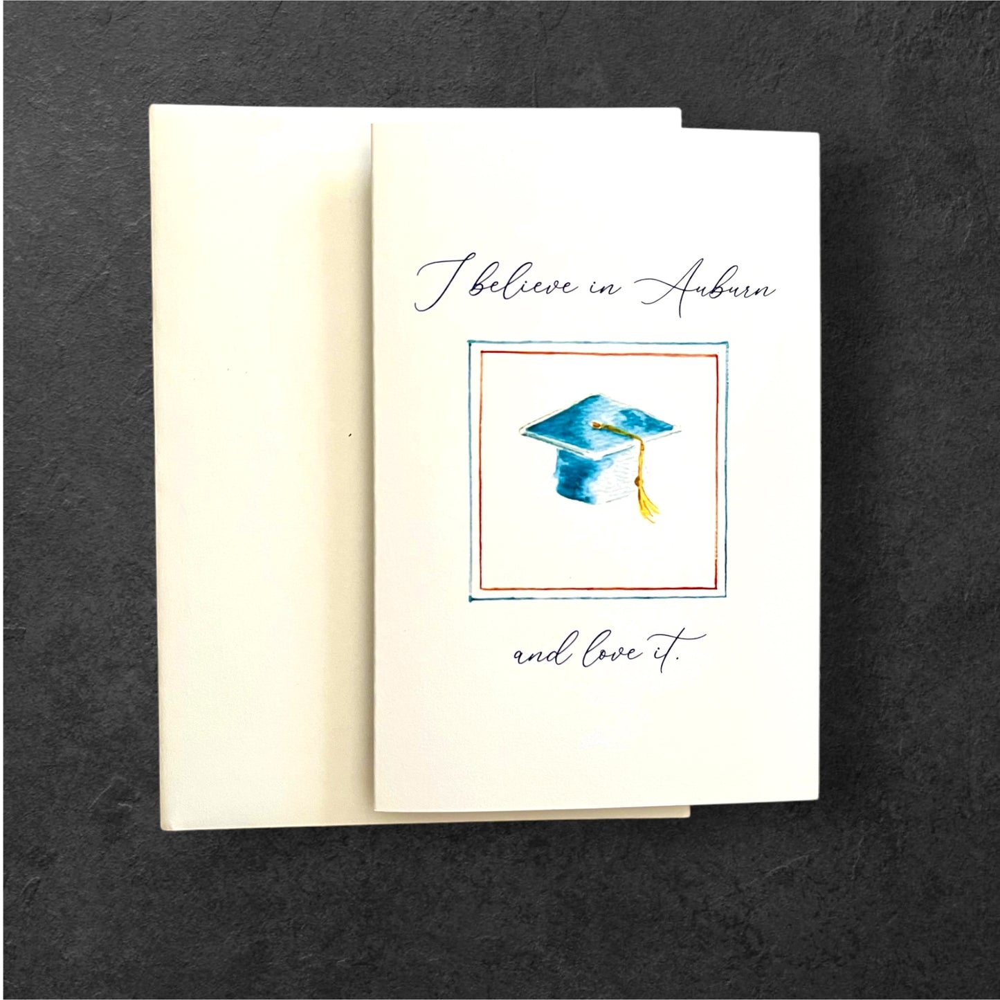 I believe in Auburn and love it notecard and envelope