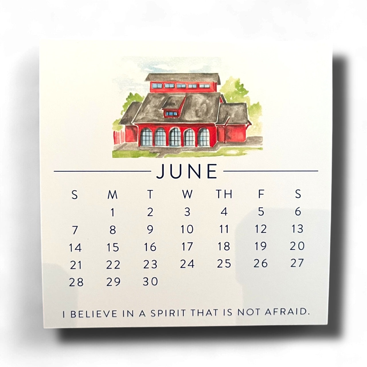 2026 Auburn Be the Creed Calendar on gold easel