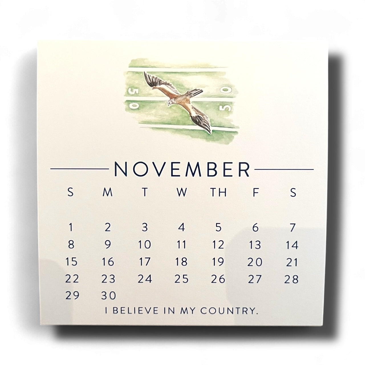 2026 Auburn Be the Creed Calendar on gold easel