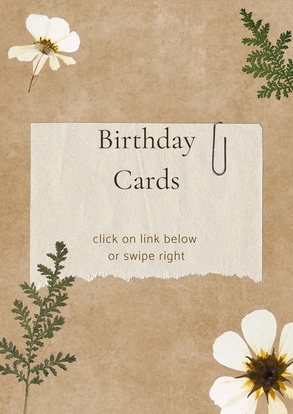 Birthday Cards and Envelopes