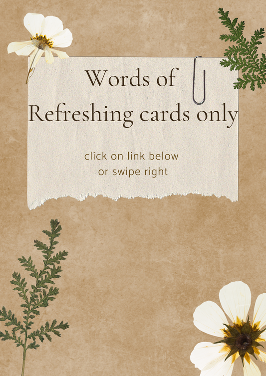 Words of Refreshing (cards only)