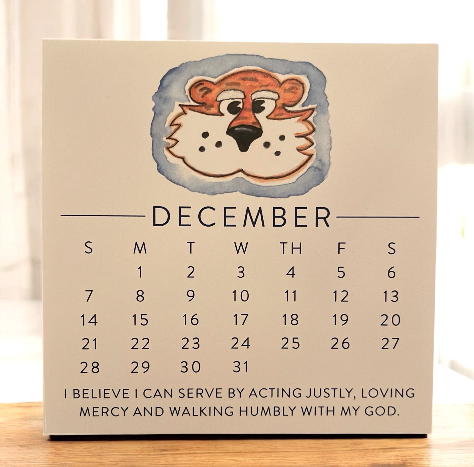 Be the Creed Auburn 2025 Calendar PLUS Acrylic Frame – Eye on Grace Art be-the-creed-auburn-2025-calendar-plus-acrylic-frame-eye-on-grace-art