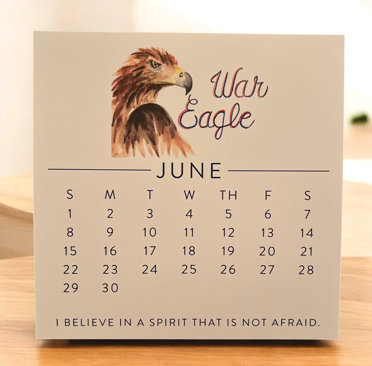 Be the Creed Auburn 2025 Calendar PLUS mini gold easel SET