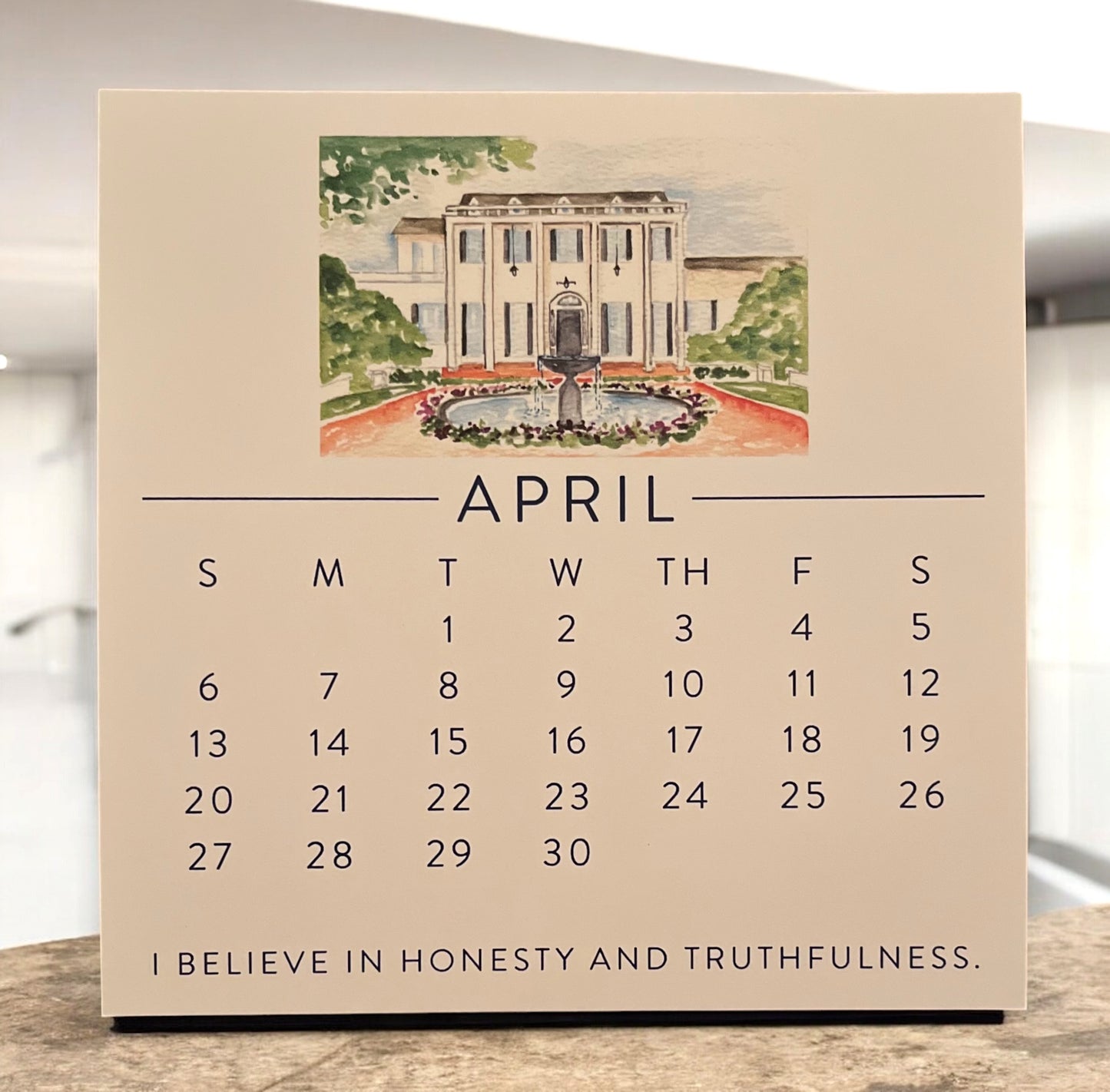 Be the Creed Auburn 2025 Calendar PLUS Acrylic Frame