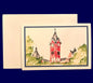 Watercolor of Samford Hall Notecards and envelopes