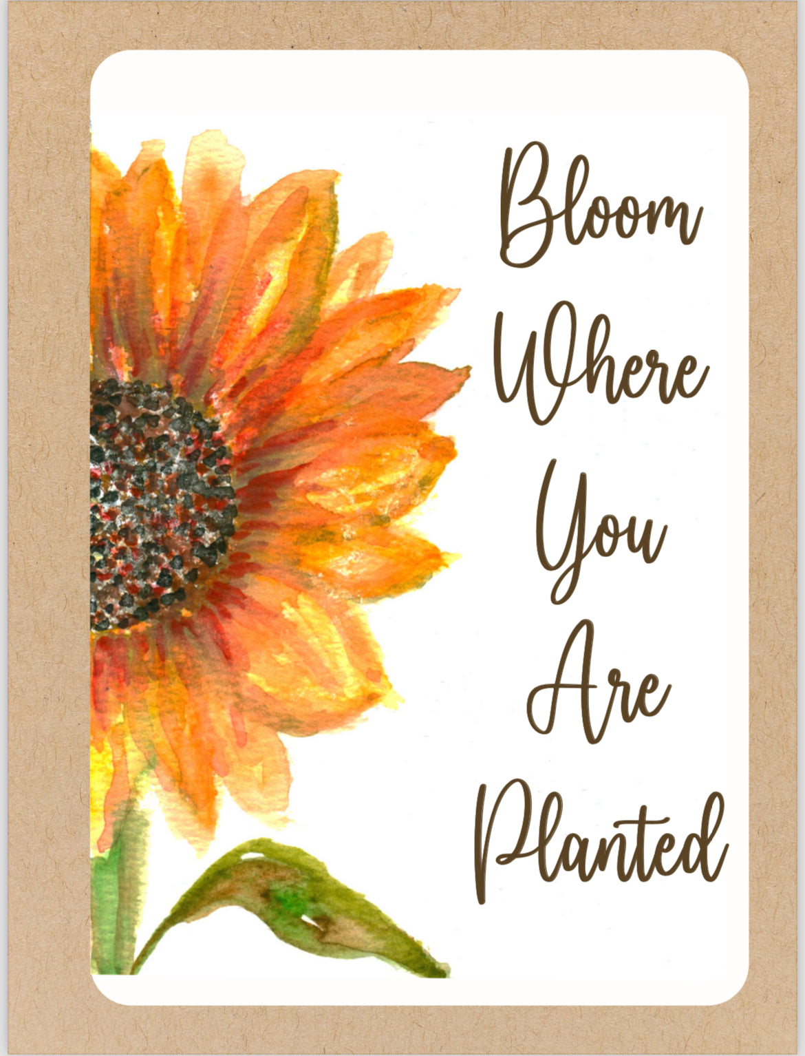 Journal Sunflower Bloom where you are planted