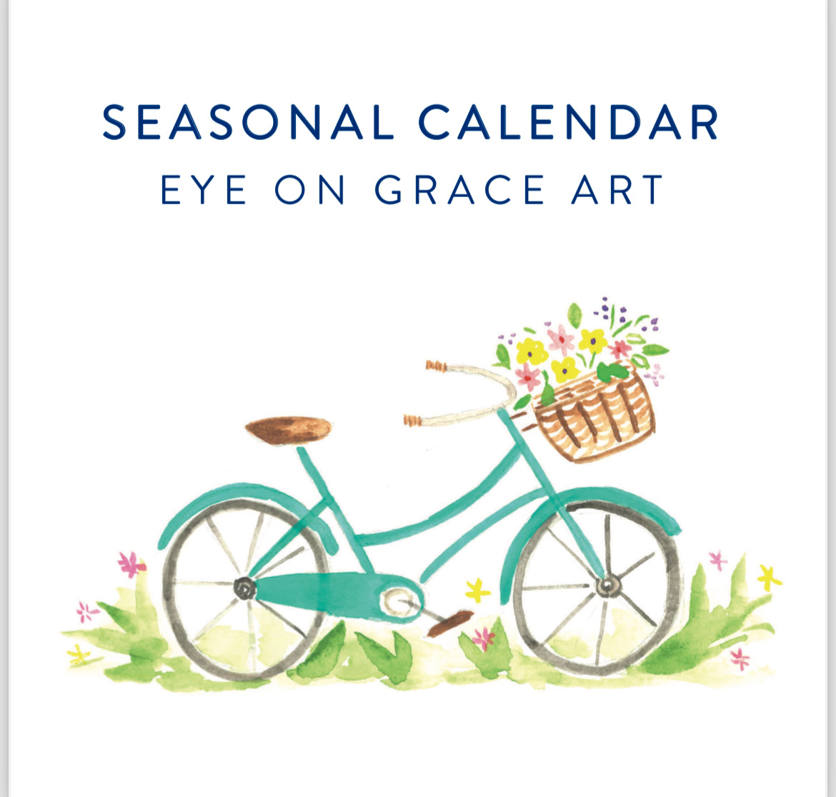 Seasonal Calendar with magnetic acrylic frame