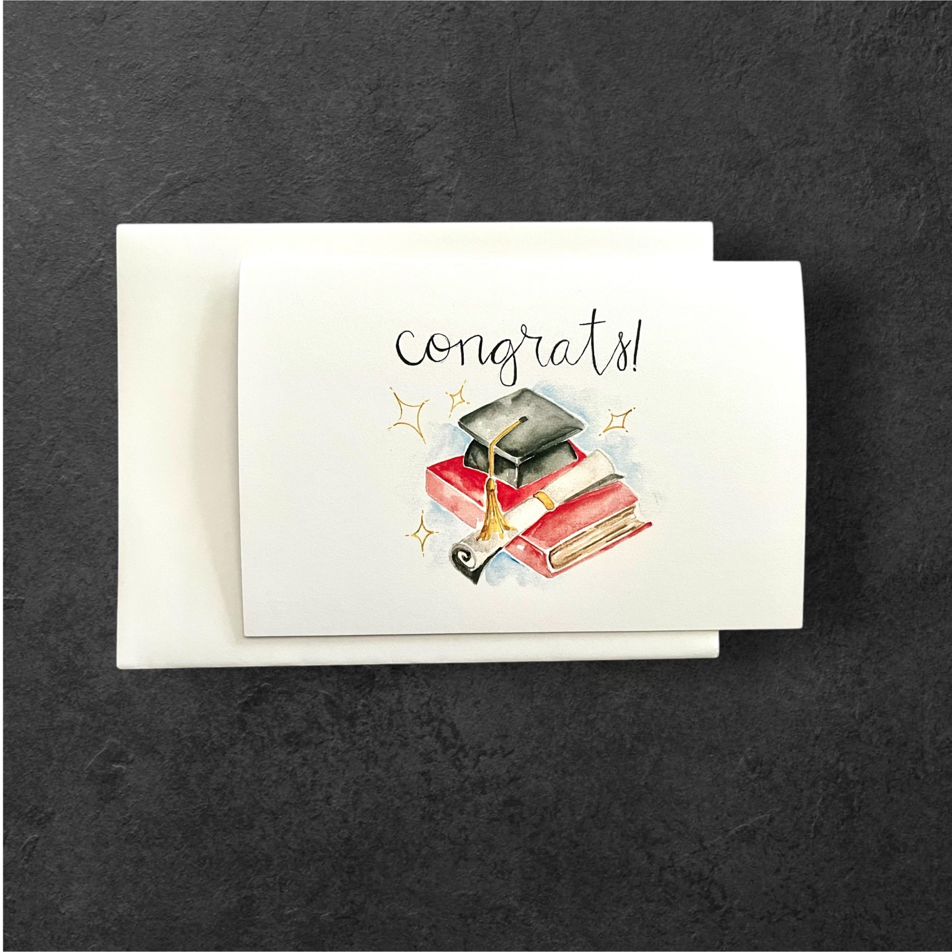 Congrats Grad Notecard and Envelope Eye on Grace Art Congrats Grad Notecard and Envelope Eye on Grace Art