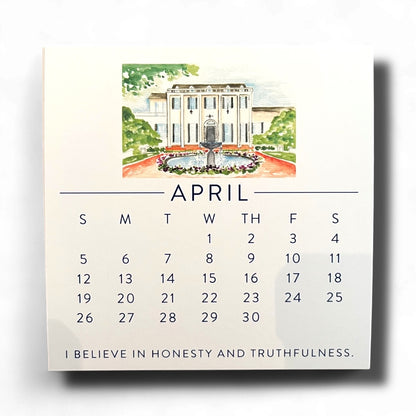 2026 Be the Creed Auburn Calendar (Cards only)